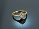 Um 1985! Wundervoller Brillant Verlobungs Ring 0,75 ct Gold 585