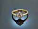 Um 1985! Wundervoller Brillant Verlobungs Ring 0,75 ct Gold 585