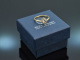 Around 1985! Wonderful brilliant engagement ring 0,75 ct gold 585