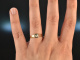 Um 1915! Art Deco Diamant Solit&auml;r Verlobungs Ring 0,1 ct Gold 750 Platin