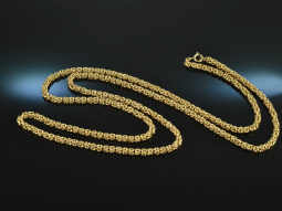1975! Beautiful long royal necklace 33,5 gram gold 333