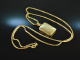 Around 1950! Medallion in book form with long chain silver-gilt