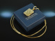 Around 1950! Medallion in book form with long chain silver-gilt