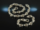 Around 1980! Chic big statement necklace and bracelet silver 925