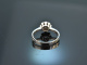 Stuttgart um 1980! Feiner Brillant Ring 0,35 ct Weiss Gold 750