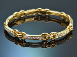 Stuttgart um 1980! Elegantes Brillant Armband ca 1,9 ct...