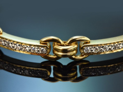 Stuttgart um 1980! Elegantes Brillant Armband ca 1,9 ct...