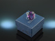 Around 1970! Especially beautiful Cocktail Ring Amethyst Diamonds White Gold 585