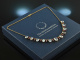 1975! Wonderful necklace Moonstones Rubies Silver Gold plated