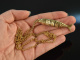 Around 1960! Pretty link fish pendant with long chain silver gold plated