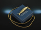 Around 1960! Pretty link fish pendant with long chain silver gold plated