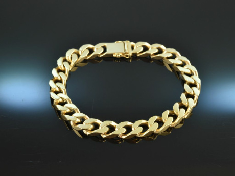 1975! Chic vintage flat tank bracelet silver 925 gold plated