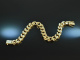 1975! Chic vintage flat tank bracelet silver 925 gold plated