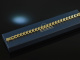 1975! Chic vintage flat tank bracelet silver 925 gold plated