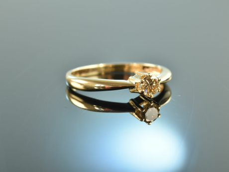 Say yes! Sch&ouml;ner klassischer Verlobungs Ring Brillant 0,25 ct Gold 585