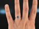 Finest Blue! Sch&ouml;ner Tansanit Brillant Ring Wei&szlig; Gold 750