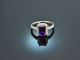Finest Violet! Eleganter Amethyst Brillant Ring Weiß Gold 750