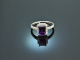 Finest Violet! Eleganter Amethyst Brillant Ring Wei&szlig; Gold 750