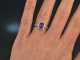 Finest Violet! Eleganter Amethyst Brillant Ring Wei&szlig; Gold 750