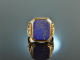 M&uuml;nchen um 1950! Schwerer Wappen Siegel Ring Lapislazuli Gold 585