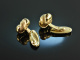 Around 1955! Classic knot cuff links gold 585