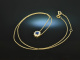 Fine Blue! Klassisches Saphir Brillant Collier Gold 750