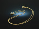 Fine Blue! Klassisches Saphir Brillant Collier Gold 750