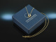 Fine Blue! Klassisches Saphir Brillant Collier Gold 750