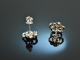 Sparkling! Sch&ouml;ne Diamant Ohrringe 0,36 ct Wei&szlig; Gold 750