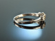 Forever you! Feiner Brillant Verlobungs Ring 0,1 ct Wei&szlig; Gold 750