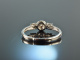 Forever you! Feiner Brillant Verlobungs Ring 0,1 ct Wei&szlig; Gold 750