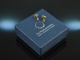 Around 1995! Pretty pair of brilliant solitaire earrings 0,2 ct gold 750