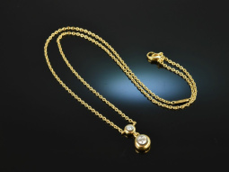 Feine Qualit&auml;t! Edles Brillant Collier 0,3 ct Gold 750