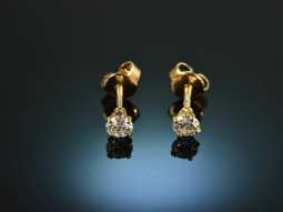 Feines Glitzern! Klassische Brillant Ohrstecker 0,4 ct Gold 750