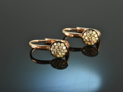 Champagne Glow! Stilvolle Ohrringe Diamanten 0,47 ct...