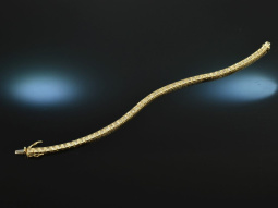 Apartes Funkeln! Klassisches Rivi&egrave;re Armband Diamanten 1,1 ct Gold 585