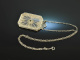 Um 1910! Wundervolles Jugendstil Collier Bergkristall Diamant Weiss Gold 585