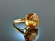 Shiny Yellow! Gro&szlig;er exquisiter Citrin Ring 15,88 ct Gelb Gold 750