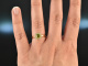 Fine Green! H&uuml;bscher Ring Peridot Diamanten Gelb Gold 750