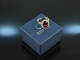 Lovely Red! Feinster Rhodolith Diamant Ring Gelb Gold 750