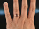 Noble Red! Feiner Granat Diamant Ring Gelb Gold 750