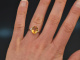 Gentle Sunshine! Citrin Diamant Ring Wei&szlig; Gold 750