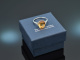 Gentle Sunshine! Citrin Diamant Ring Wei&szlig; Gold 750