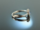 My Love! Classic Engagement Engagement Ring White Gold 750 Sapphire Diamonds