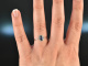 My Love! Klassischer Saphir Verlobungs Ring Weiss Gold 750 Brillanten