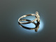 Great Gatsby! Edler Ring im Art Deco Stil Diamanten 0,2 ct Weiss Gold 750