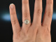 Great Gatsby! Edler Ring im Art Deco Stil Diamanten 0,2 ct Weiss Gold 750