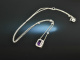 Lovely Violet! Zartes Collier Weiss Gold 750 Amethyst Brillanten