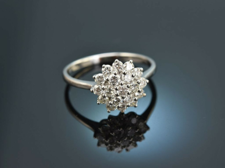 My love! Wundervoller Verlobungs Ring Weiss Gold 750 Brillanten 0,9 ct