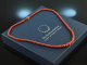 Around 1970! Beautiful red sardegna Mediterranean coral necklace gold 750